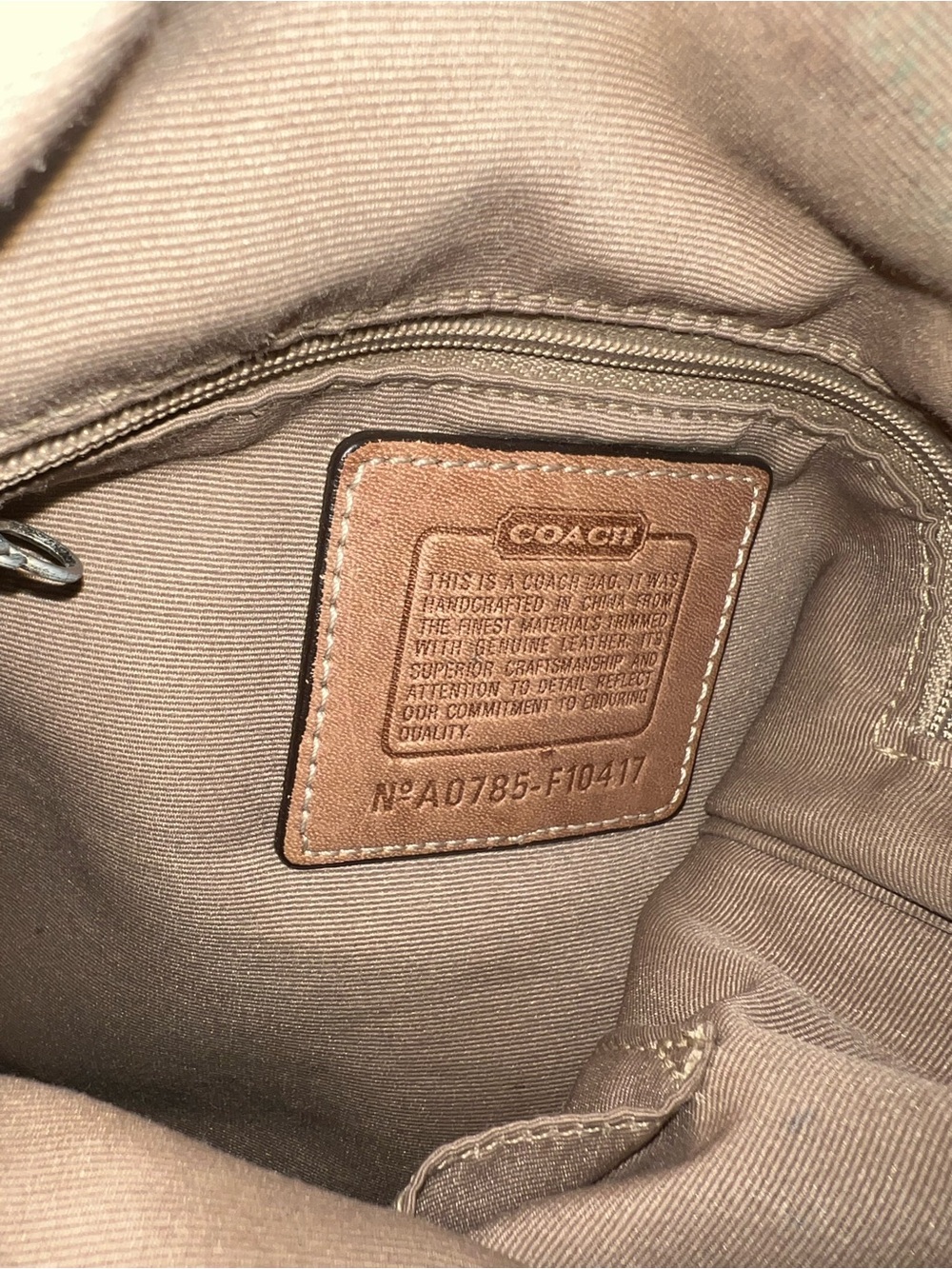 Coach Brown Signature Canvas and Leather Crossbody Bag with Tan Trim - Picture 2 of 2